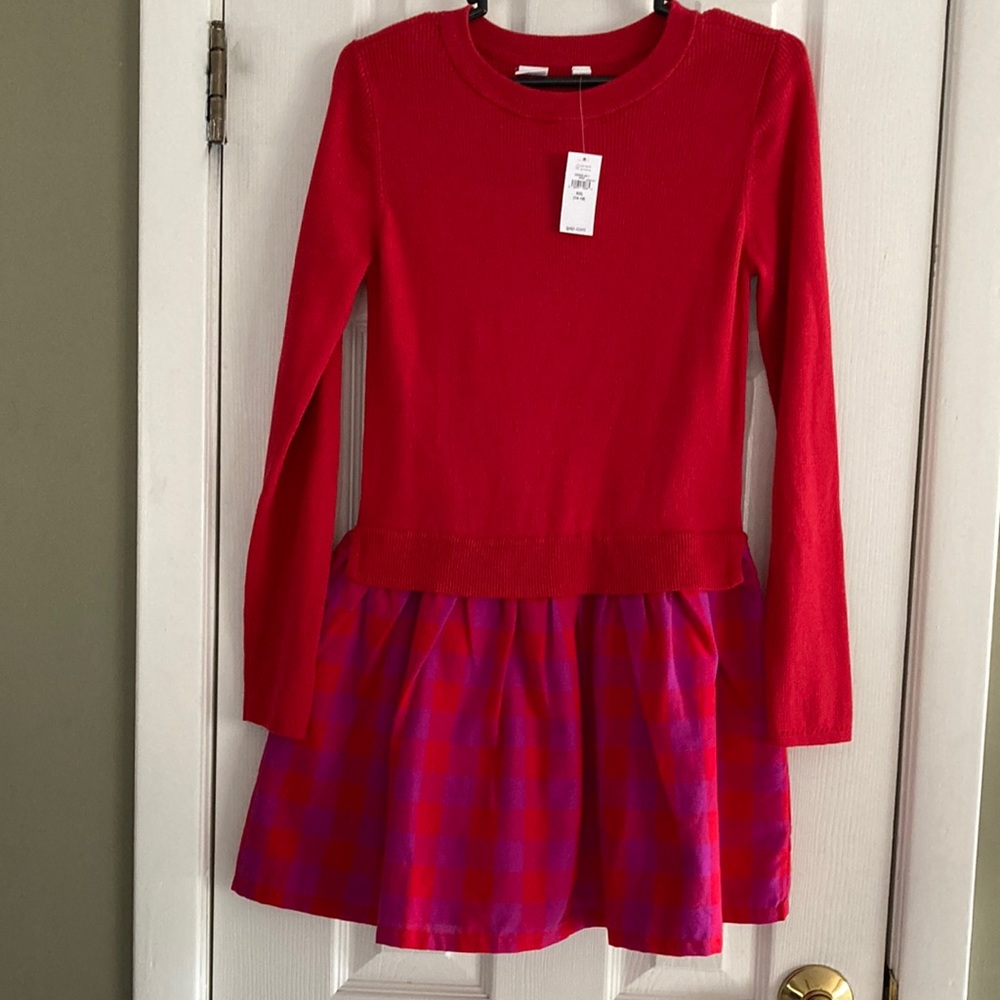 GAP KIDS RED DRESS SWEATER TOP SIZE XXL